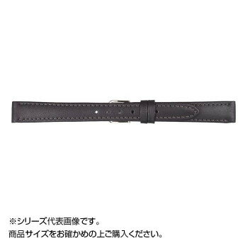 MIMOSA(ミモザ) 時計バンド EMカーフ 12mm ブラック (美錠:銀) CEM-A12 【北海道・沖縄・離島配送不可】