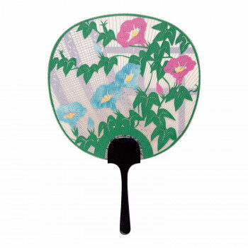 日本製(MADE IN JAPAN) 飾りうちわ 白露 (緑) 1021 【北海道・沖縄・離島配送不可】