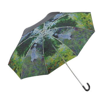 Umbrella - ユーパワー 名画折りたたみ傘(晴雨兼用) モネ「散歩」 AU-02512 【北海道・沖縄・離島配送不可】