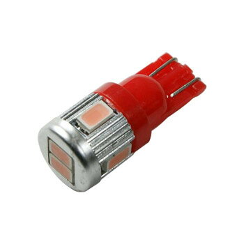 BREEZY NANIYA LEDバルブ T10 6SMD 2個セット ピンク A06S-P