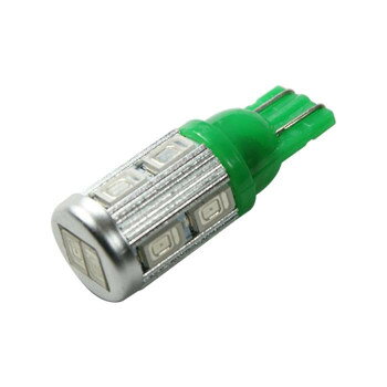 BREEZY NANIYA LEDバルブ T10 10SMD 2個セット グリーン A10S-G