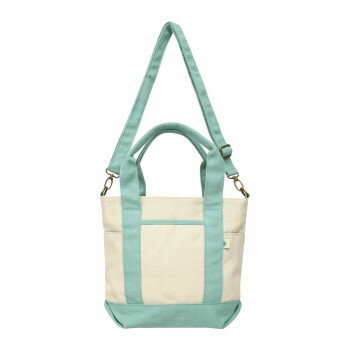 カラーキャンバス2WAYトート Sサイズ SFA-0117S アイボリー/ミント 【北海道・沖縄・離島配送不可】