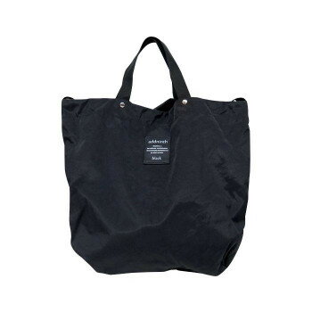 addninth しわナイロンシンプルエコトート＆ショルダー SFS-0271 ブラック 【北海道・沖縄・離島配送不可】