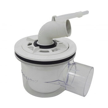 テクノテック 洗濯機用防水パン用排水泡逆流防止トラップ SNT-SWA-W2 ニューホワイト 【北海道・沖縄・..