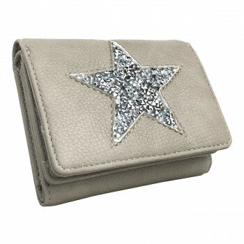 Pisoraro(ピソラロ) スタージェリー BOXコインミニウォレット 三つ折り財布 ライトグレー PR86 【北海道・沖縄・離島配送不可】