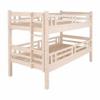 天然木すのこ2段ベッド　シングル2段タイプ　ホワイト　JNL-200-2DW 【北海道・沖縄・離島配送不可】