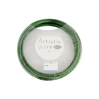 Artistic Wire(アーティスティックワイヤー)　カラーアルミ線　グリーン　1.0mm×10m