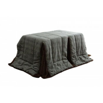 こたつ掛け布団 ハイタイプ 長方形 ツイード調 約235×290cm グレー 6829699 【北海道・沖縄・離島配送..