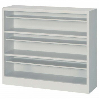 シューズロッカー　3段中棚付オープンタイプ　ニューグレー COM-NPL3 【北海道・沖縄・離島配送不可】