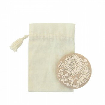 刺繍ラウンドミラー テンダーフラワー ベージュ 16821803031 【北海道・沖縄・離島配送不可】