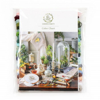 GARDEN PARTY ガーデンパーティー 刺しゅう糸セット -スプール付- グリーンのリース GP-25C 【北海道・..