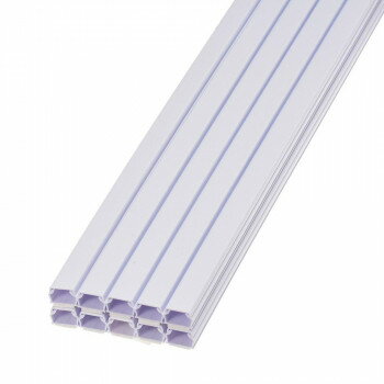 OHM テープ付きABSモール 1号 1m ホワイト 10本入り DZ-AMT11-W 10P 【北海道・沖縄・離島配送不可】