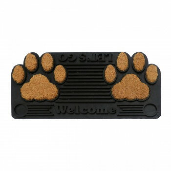 ラバーコイヤーマット　肉球ウェルカム 12621092044 【北海道・沖縄・離島配送不可】