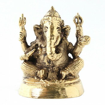 真鍮ガネーシャ　(S)　G 10720800459 【北海道・沖縄・離島配送不可】(3)