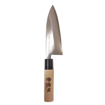 日本製　堺の包丁　堺源吉作　ハガネ出刃　包丁150mm 【沖縄配送不可】