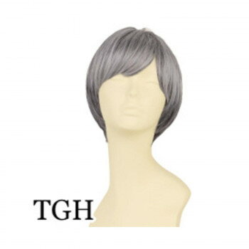★プリシラ 帽子ウィッグリラックスショート 耐熱 グレイヘア BO-01-TGH