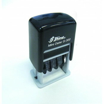 Shiny　シャイニー　プリンターライン　日付印タイプ　S-300 5号×4連　本西暦日付　ブラック　S-300(4..