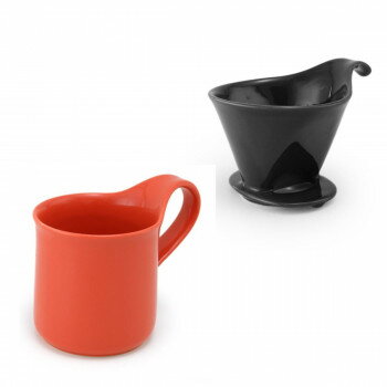 ZERO JAPAN(ゼロジャパン) ドリッパー＆カフェマグセット ドリッパートレイ付 DMZ-16 BK/CA 【北海道・..