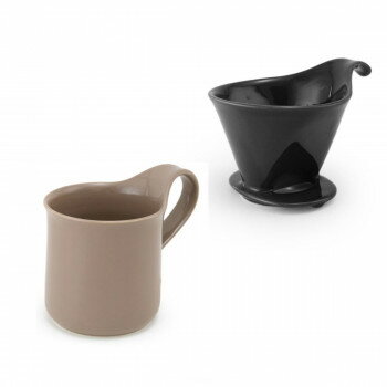 ZERO JAPAN(ゼロジャパン) ドリッパー＆カフェマグセット ドリッパートレイ付 DMZ-16 BK/OOG 【北海道・沖縄・離島配送不可】