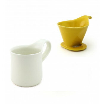 ZERO JAPAN(ゼロジャパン) ドリッパー＆カフェマグセット ドリッパートレイ付 DMZ-16 YP/IV 【北海道・沖縄・離島配送不可】