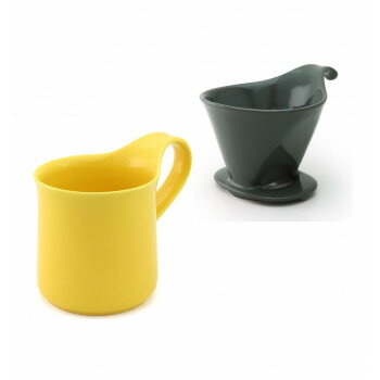 ZERO JAPAN(ゼロジャパン) ドリッパー＆カフェマグセット ドリッパートレイ付 DMZ-16 SGY/YP 【北海道・沖縄・離島配送不可】