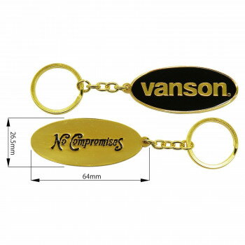 VANSON キーホルダー ゴールド 【北海道・沖縄・離島配送不可】