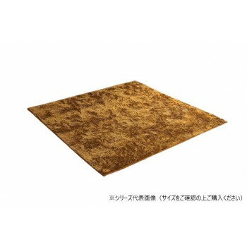 ラグ 制菌加工 約1.5畳 約130×185cm ホットカーペット対応 オレンジ 3986349 【北海道・沖縄・離島配送..