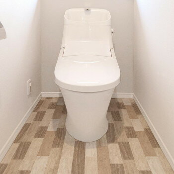 抗菌トイレ模様替え　KSBKT-04 90cmx170cm 寄木 ブラウン 【北海道・沖縄・離島配送不可】