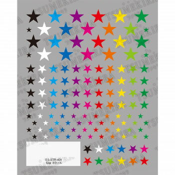 TSUMEKIRA(ツメキラ) ネイルシール es Star カラフル ES-STR-401 【北海道・沖縄・離島配送不可】