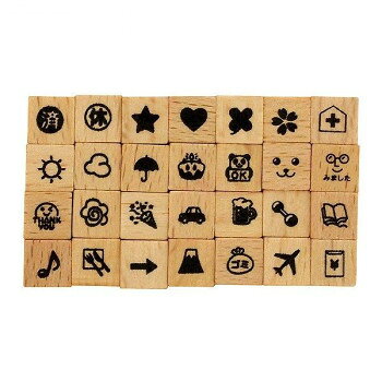 こどものかお プチ文字スタンプセット 1228-020
