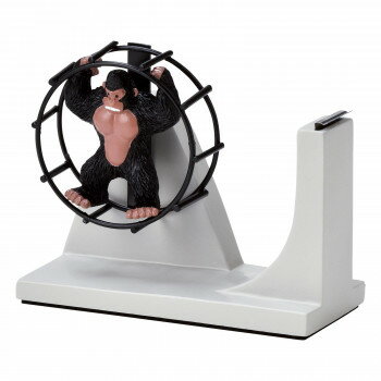 ＜＜ご注意下さい＞＞こちらの商品はメーカーよりお客様へ直接お届けの品になります。 当店での在庫はしておりません。在庫の有無はメーカー在庫のみになりますので、急な欠品や急に廃盤になる可能性がございます。こちらの商品の配送について○北海道・沖縄・離島につきましては、配送不可となりますので予めご了承お願いします。こちらの商品の包装(ラッピング)について○上記の理由(メーカーより直送)により包装はできませんので予めご了承お願いします。こちらの商品の不具合について○お届けしましたこちらの商品に不具合があった場合、商品到着日より1週間以内に当店にご連絡ください。メーカーが直接対応させて頂きます。○お客様がご自身で修理された場合、費用の負担は致しかねますので予めご了承下さい。回し車モチーフのテープディスペンサーです。※テープは付属しません。サイズ：(約)W13×L6×H10.5cm個装サイズ：9.5×17.5×14.5cm重量：個装重量：392g素材・材質：レジン・スチール仕様：直径:約75mm、幅:約15mmのテープに対応生産国：中国