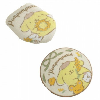 トイレ2点セット(洗浄・暖房便座用フタカバー＆トイレマット) サンリオ ポムポムプリン SB-620-S 【北..