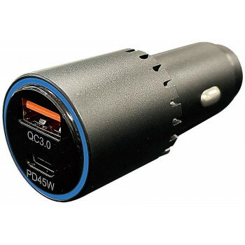 アークス(axs) ノート45W-DC充電器PD+QC ブラック X-305 【北海道・沖縄・離島配送不可】