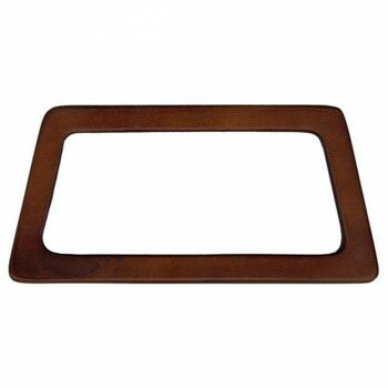 イナズマ(INAZUMA) 木工バッグ持ち手BR-2011　焦茶　横-約20cm 2本手 【北海道・沖縄・離島配送不可】