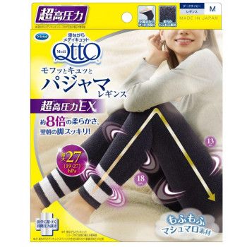 Dr.Scholl ドクターショール メディキュット　モフっとキュッと　パジャマレギンスEX M ダークネイビー