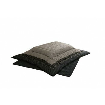 和モダン こたつ布団 掛敷セット 長方形 ブラック 約205×245cm 1151240030201 【北海道・沖縄・離島配送不可】