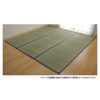 純国産い草 上敷き はっ水 カーペット 双目織 江戸間1畳 約88×176cm 1010180012102 【北海道・沖縄・離島配送不可】