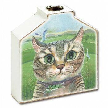 糸井忠晴 フラワーベース「ネコとカエル」 IT-01431 【北海道・沖縄・離島配送不可】