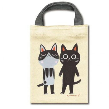 ありそうでなかったミニバッグは、小物を入れてバッグinバッグに。もちろんそのまま使っても便利。色んな柄を集めて、気分で使い分けても楽しい。プレゼントにも最適です。サイズ：約W13.5×H18.5cm、持ち手の長さ:約5cm個装サイズ：19.0×14.0×1.0cm重量：約0.05kg個装重量：50g素材・材質：コットン100%(12オンス)マグネットフックビニール袋タグ生産国：中国