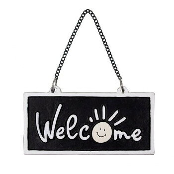 アイアンWelcomeサイン ブラック DE051932
