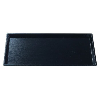 福井クラフト　尺1細長清流木目盆黒SL 15812070 【北海道・沖縄・離島配送不可】