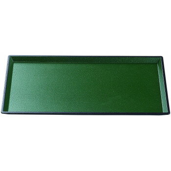 福井クラフト　尺1細長清流木目盆グリーンメタ普賢塗弱SL 15812090 【北海道・沖縄・離島配送不可】