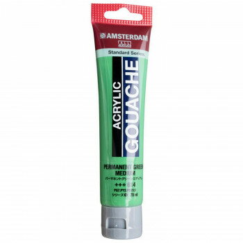 アムステルダム アクリリックガッシュ 70ml　パーマネントグリーンミディアム　AAG70 614　446760 【北海道・沖縄・離島配送不可】