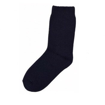 神戸生絲　コベス　紳士超ゆったり特大サイズ/大きな靴下(綿混)24-29cm 5694 ネービー