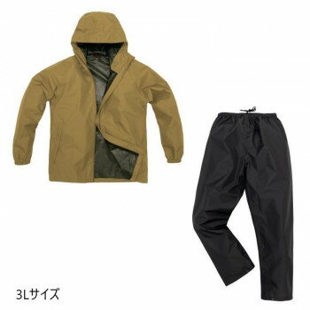 弘進ゴム　B-1000 LIGHTレインスーツ ベージュ 3L H1000BC 【北海道・沖縄・離島配送不可】