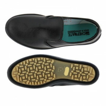 弘進ゴム　布靴(厨房靴)　シェフメイト　α-4000　黒　25.0cm　E0634BB 【北海道・沖縄・離島配送不可】