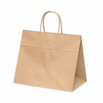 自動手提袋　HV68　未晒　無地 50枚 XZK00923 【北海道・沖縄・離島配送不可】