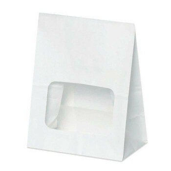 ウィンドウバッグ　白無地　S 100枚 XZK51001 【北海道・沖縄・離島配送不可】