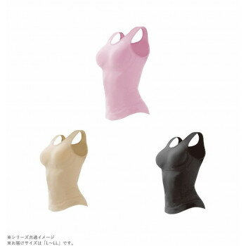 ＜＜ご注意下さい＞＞こちらの商品はメーカーよりお客様へ直接お届けの品になります。 当店での在庫はしておりません。在庫の有無はメーカー在庫のみになりますので、急な欠品や急に廃盤になる可能性がございます。こちらの商品の配送について○北海道・沖縄・離島につきましては、配送不可となりますので予めご了承お願いします。こちらの商品の包装(ラッピング)について○上記の理由(メーカーより直送)により包装はできませんので予めご了承お願いします。こちらの商品の不具合について○お届けしましたこちらの商品に不具合があった場合、商品到着日より1週間以内に当店にご連絡ください。メーカーが直接対応させて頂きます。○お客様がご自身で修理された場合、費用の負担は致しかねますので予めご了承下さい。着用するだけで姿勢を整え、メリハリのある体を作るキャミソールです。3枚入りの商品です。【特徴】1.伸縮性に優れ着心地がずっと快適・・・窮屈感もなく快適な着心地なので長時間安心して着用できます!2.バストアップ構造・・・センターを少し強めの編み方でバストを持ち上げ、大胸筋を広げワキへの肉流れをホールド!ワキに流れるお肉を食い止め美ラインに!3.骨盤・ヒップ周りを安定・・・骨盤・ヒップ周りに引き寄せ編みを施しているのでストレッチ素材でしっかりフィット!4.お腹・ワキ肉引き締め楽圧構造・・・軽い着圧が苦しさを感じずに女性らしいウエストくびれを作り、下腹を引き締めます!5.ズレ落ち防止機能・・・約3.5cmの幅広ショルダーでずれ落ちにくく安定します!6.アウターに響きにくい・・・縫い目を最小限に抑えた設計なのでアウターに響きにくく安定して着用できます!7.バストアップカップ内蔵・・・通気性に良いソフトカップが胸の形を程よいふくらみでやさしく包み込みます。バストトップは響かせず、取り外し簡単!8.スベスベ素材!・・・裏表ともに肌触りが柔らかく、ひんやり素材で着心地抜群!9.ズリ上がり防止機能・・・ずり上がりにくく腰あたりもしっかりフィットします!10.姿勢スッキリ構造・・・背中の美姿勢ラインを採用!着圧作用で肩甲骨を引き寄せ背筋を伸ばす!※効果には個人差があります。※洗濯の際には、洗濯ネットを使用してください。サイズ：バスト:29cm、ウエスト:30cm、着丈:54cm、幅:36cm個装サイズ：27.1×21.4×10cm重量：約117g個装重量：378g素材・材質：ナイロン90%ポリウレタン10%仕様：24時間着用可能適応バストサイズ:86〜101cm【洗濯に関して】液温限度:30度漂泊:不可タンブル乾燥:不可アイロン:不可ドライクリーニング:不可日陰つり干しセット内容：ピンク×1、ベージュ×1、ブラック×1生産国：中国