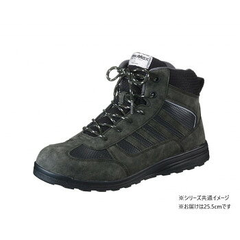 福山ゴム工業　作業靴　 アローマックス 69　25.5cmブラック EE25200 【沖縄配送不可】
